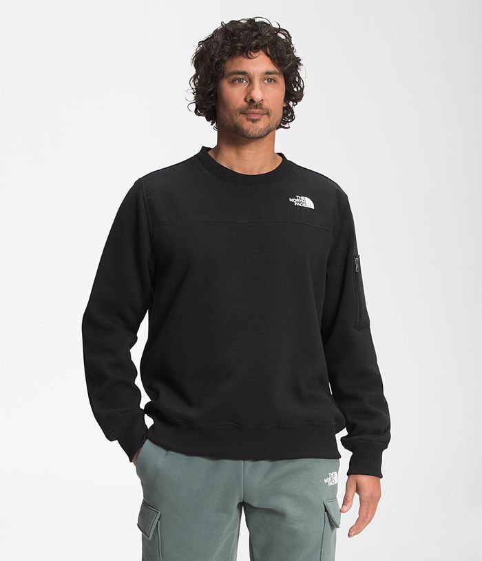 The North Face Mens Sweatshirt Highrail Crewneck 164YSAGDJ - Black